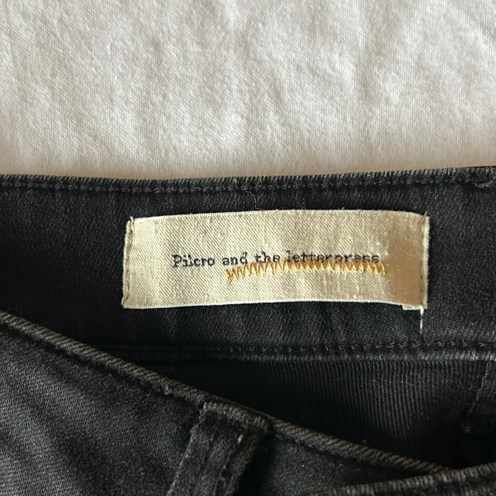 Pilcro Black Skinny Jeans with Embellishments - Picture 7 of 9